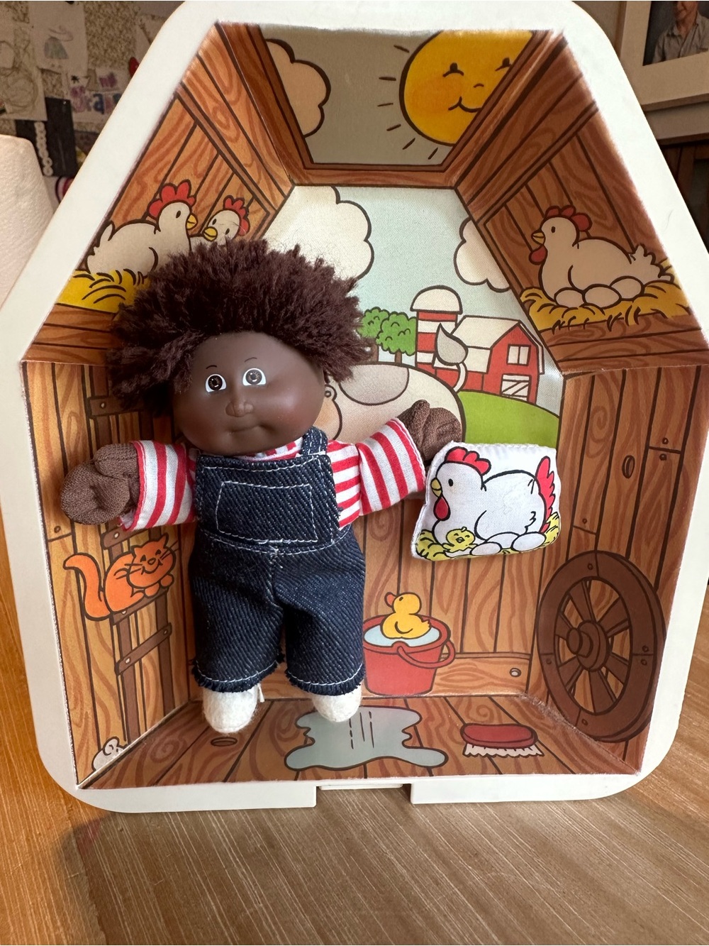 Vintage 1983 Coleco Cabbage Patch Kids Pin-Ups "Brenton Rudy and His Barnyard"